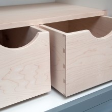maple dovetail drawers