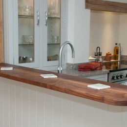 solid walnut breakfast bar